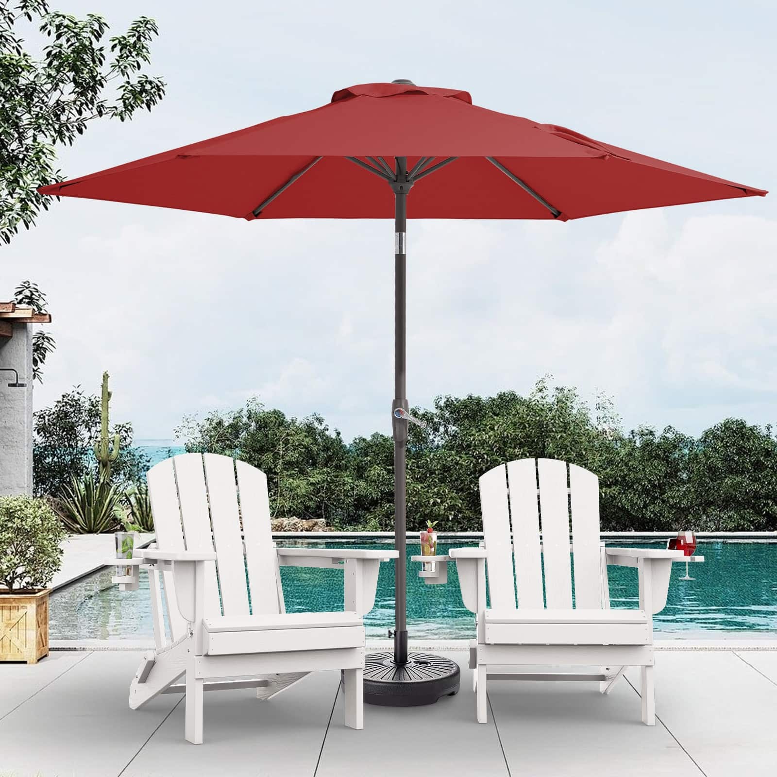 7.5 red patio umbrella Blissun ft Umbrella, Yard Umbrella, Outdoor Market with Push Button Tilt Crank (Red) : Patio, Lawn & Garden allowing you to spend more time enjoying the outdoors New and used Patio-umbrella-7-5-foot for