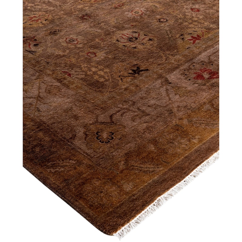 Overdyed One-of-a-Kind Hand-Knotted Area Rug - Brown - 6' 2" x 8' 10"
