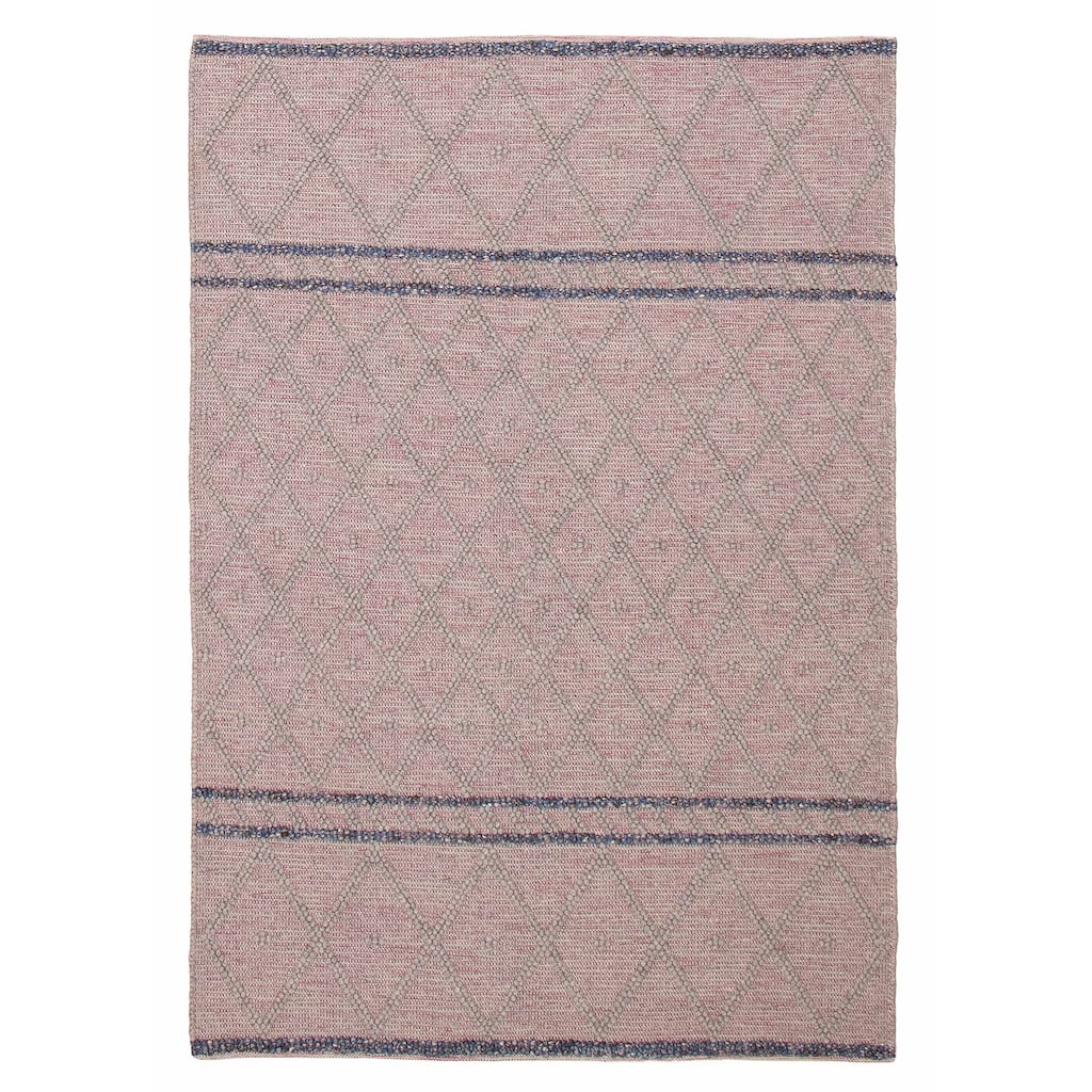 ECARPETGALLERY Braid weave Sienna Grey Wool Rug - 6'1 x 8'10