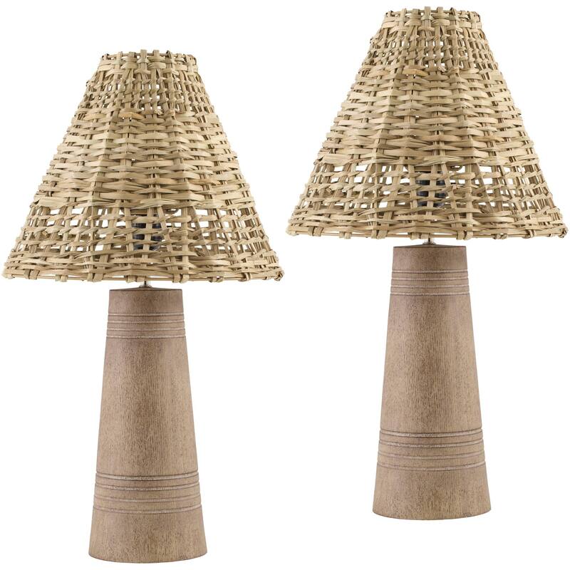 Livabliss Trout Transitional Accent Table Lamp - Light Brown/Beige