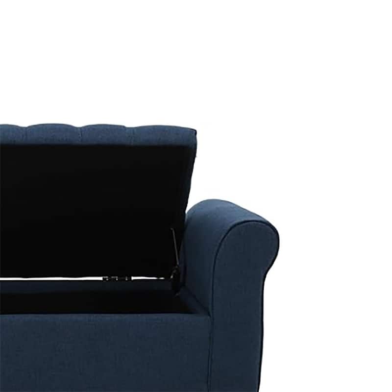Modern Stylish Upholstered Storage Bench with Flip Top