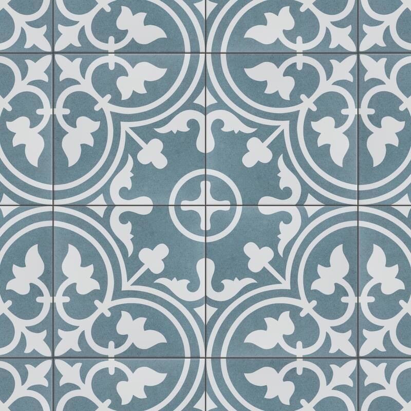 Merola Tile Arte Sky 9-3/4" x 9-3/4" Porcelain Floor and Wall Tile