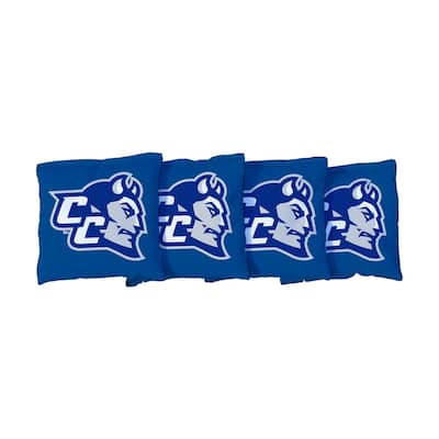 Central Connecticut State University Blue Devils Blue Cornhole Bags