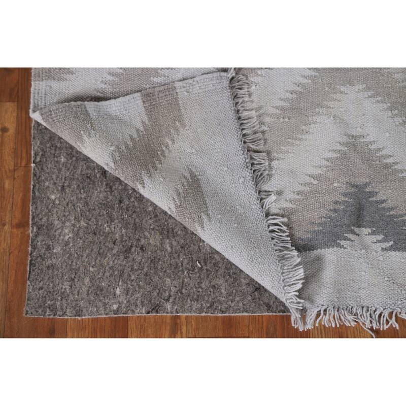 Reversible Kilim Oriental Accent Rug Flatweave Wool Carpet - 3'1"x 4'10"