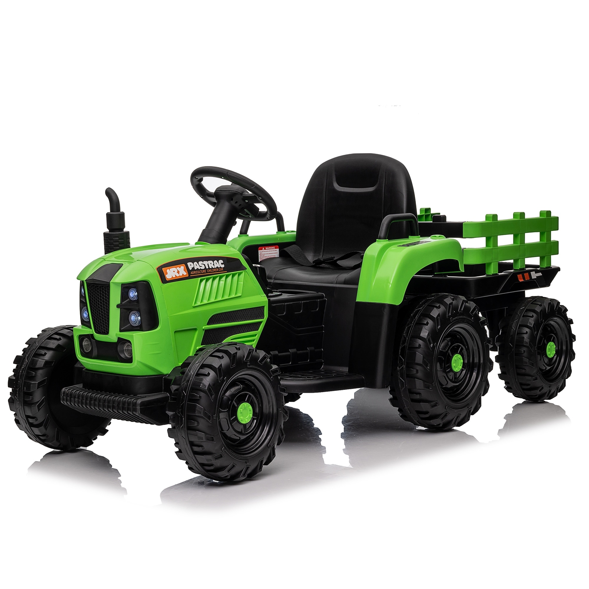 Ride on Tractor with Trailer Electric Tractor Toy Electric Car for Kids 50.40 L 23.23 W 21.26 H Bed Bath Beyond 40406912