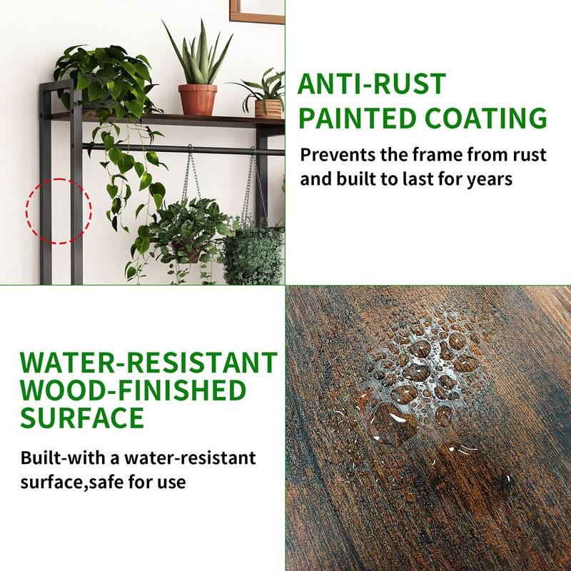 7 Tiered Plant Stand Indoor for Multiple Plants - 72" Tall