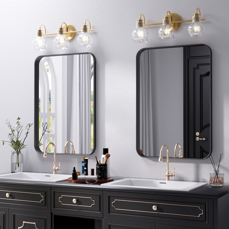 Modern Wall Mirrors Bathroom Mirrors Vanity Mirrors with Iron Framed for Multi Scenes(1 Piece)