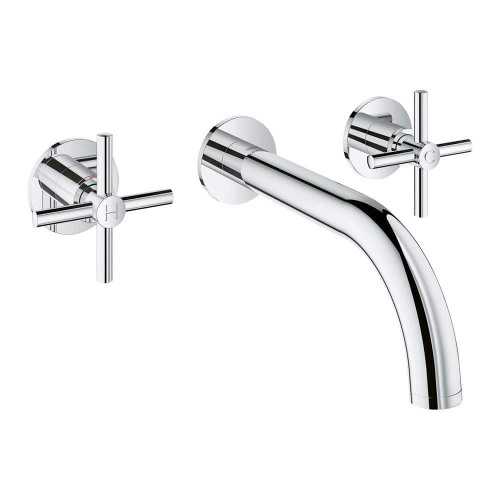 Grohe 20 663 Atrio New 1.2 GPM Wall Mounted Widespread Bathroom Faucet - Starlight Chrome