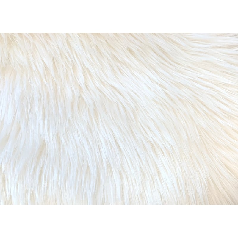 Ovella Home Premium Luxurious Faux Sheepskin 2-Pelt Plush Shag Accent Rug - 3' x 4' - 3' x 4' - White