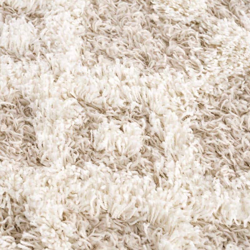 Hauteloom Prompton Living Room, Bedroom Area Rug - Plush Pile - Cream, Peach - 10' x 14'
