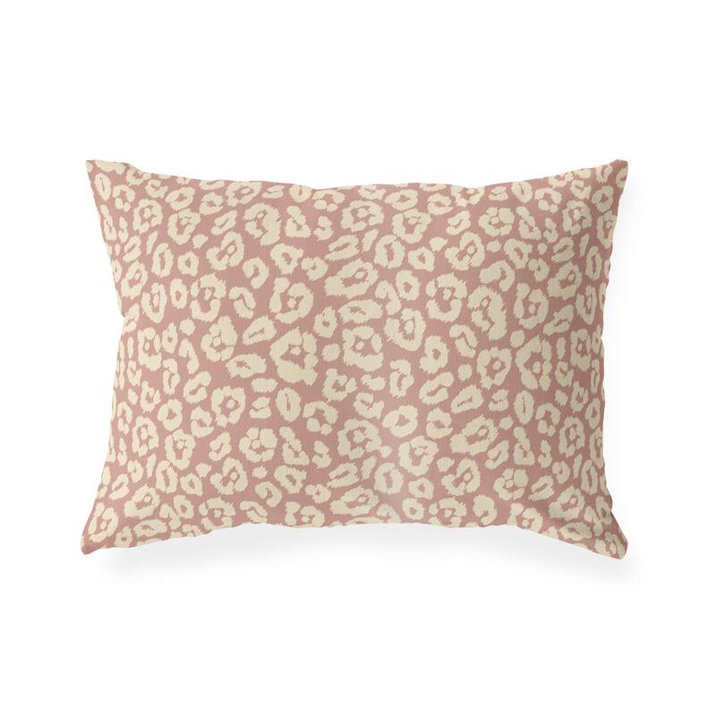 LEOPARD PRINT BLUSH Lumbar Pillow By Kavka Designs Bed Bath & Beyond