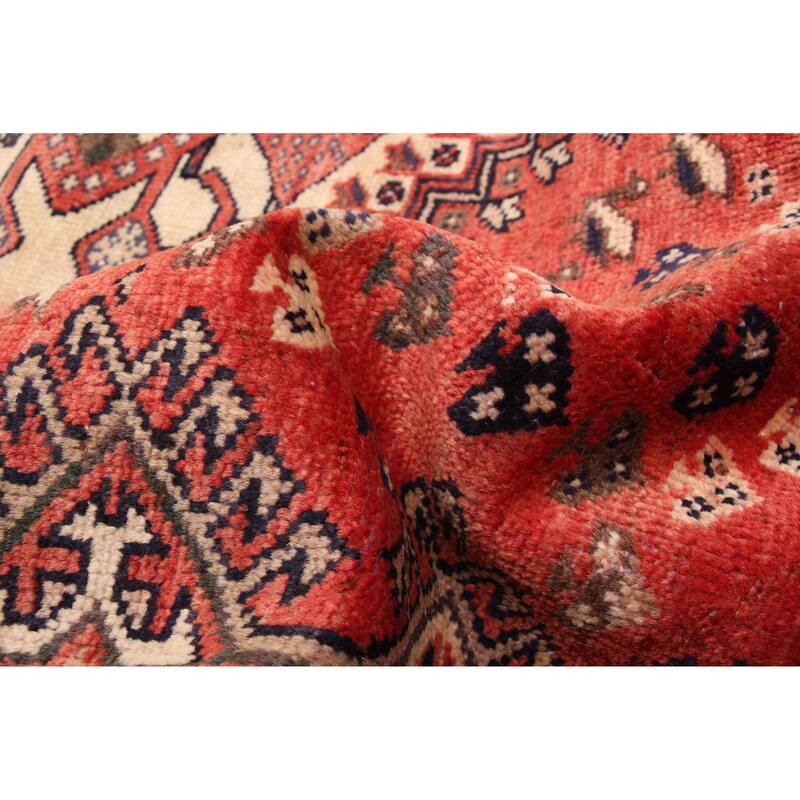 ECARPETGALLERY Hand-knotted Konya Anatolian Light Red Wool Rug - 5'4 x 9'10