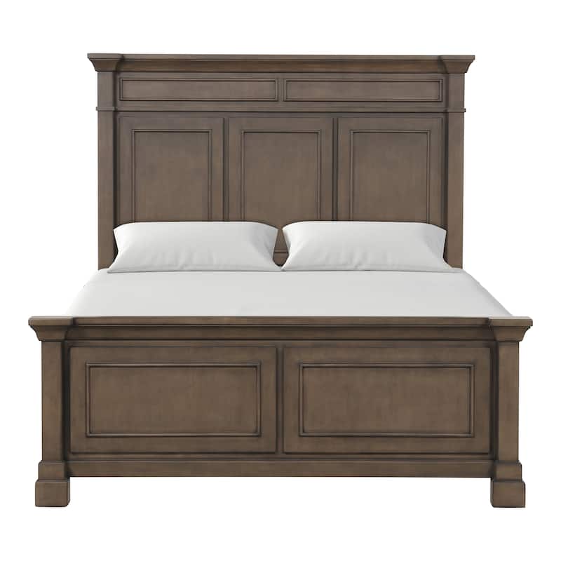 Furniture of America Quinlan Traditional Dark Walnut Wood Panel Bed