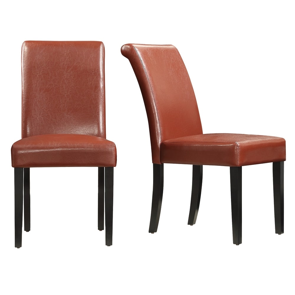 Dorian Faux Leather Upholstered Dining Chair (Set of 2) by iNSPIRE Q Bold