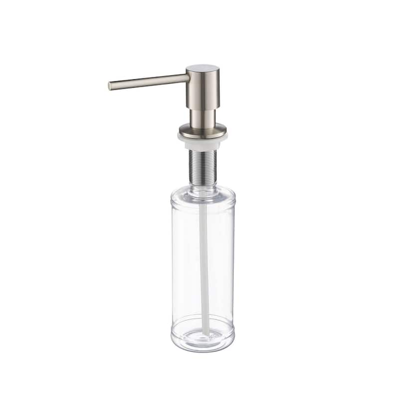 Kitchen Lead Free Solid Brass Construction Soap Dispenser - Brushed Nickel