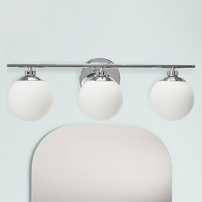Robert Stevenson Lighting Lorne - Metal and Frosted Glass Vanity Light