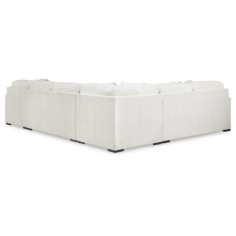 Signature Design by Ashley Chessington Ivory 4-Piece Sectional with Chaise - 152"W x 106"D x 40"H