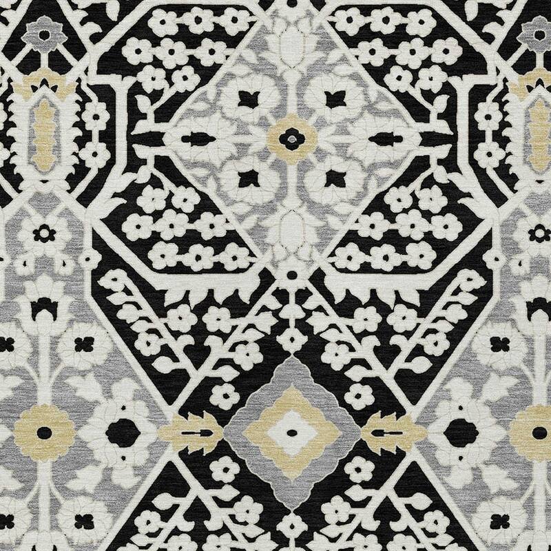 HomeRoots Floral Transitional Rectangle Outdoor Rug