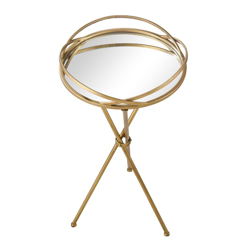 Elk Home Nasso Brass Metal 15.75 Inch Wide Accent Table