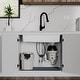 preview thumbnail 2 of 8, 1-1/4 HP Continuous Feed Garbage Disposal for Kitchen Sinks with Power Cord and Accessories included - Black and Grey