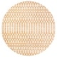 preview thumbnail 45 of 179, JONATHAN Y Trebol Moroccan Geometric Textured Weave Indoor/Outdoor Area Rug 5' Round - Cream/Orange