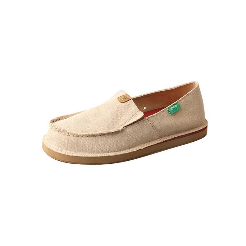 Twisted X Casual Shoes Mens Loafer EcoTWX Rubber Sole Tan MCL0005