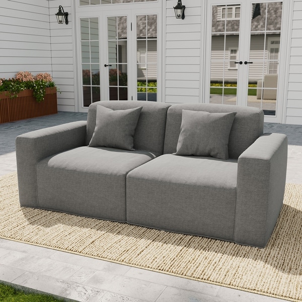 Modular Outdoor Sectional Sofa No Assembly Outdoor Couch - Bed
