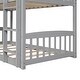 preview thumbnail 10 of 24, Friendly Design Twin Over Twin Bunk Bed with Slide, House Bed with Slide