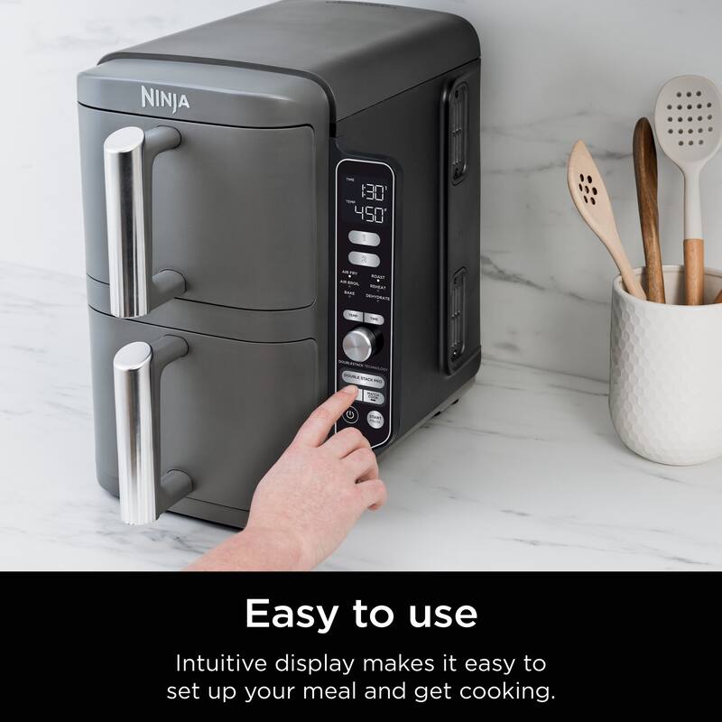 Ninja DoubleStack XL 10 QT, 6-in-1, 2-Basket Air Fryer
