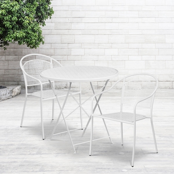 white folding patio chairs