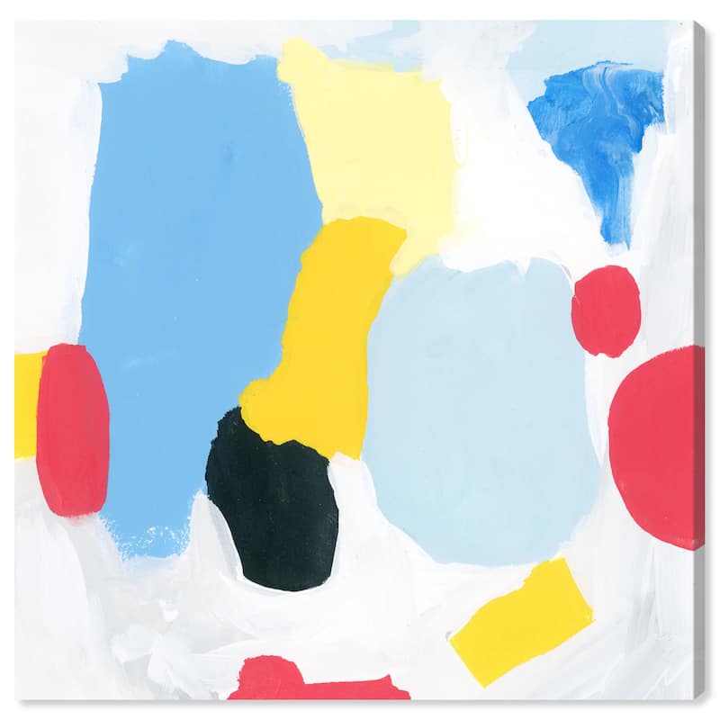 Wynwood Studio Prints Abstract Minutes Blue and Light Blue Modern & Contemporary Wall Art Canvas Print