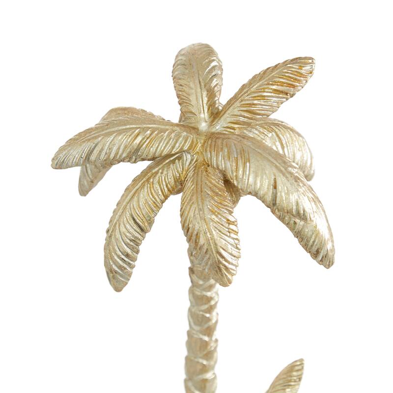 Gold Polyresin Palm Tree Decorative Sculpture