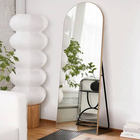21 * 64 in. Chic Arch-top Full Length Free Standing Mirror