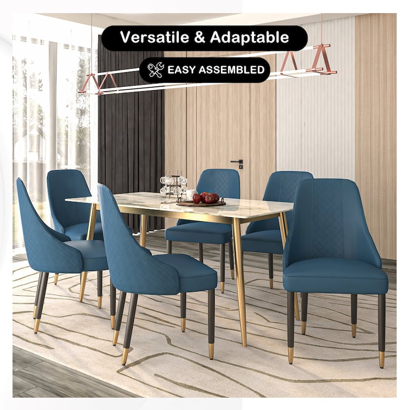 Allure Dining Chairs Fabtic/Leather Seat and Back in Oak Wood Set of 2