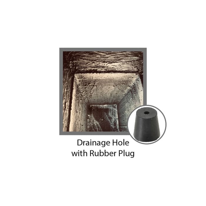 Kante Set of 3 Lightweight Modern Square Outdoor Planters, 19, 16 and 13 Inch Tall, Weathered Concrete - 13"W x 13"L x 19"H