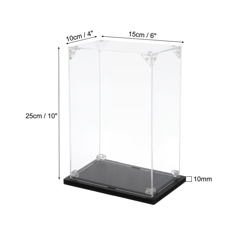 Acrylic Display Case, for Displaying Collectibles, Dolls, Model Car - 4"x6"x10"