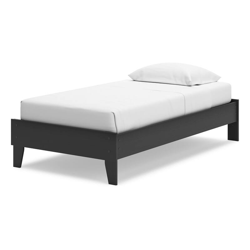 Signature Design by Ashley Socalle Black Panel Platform Bed