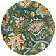 preview thumbnail 29 of 37, SAFAVIEH Monaco Sanny Boho Rug 6'7" Round - Green/Sage - Round