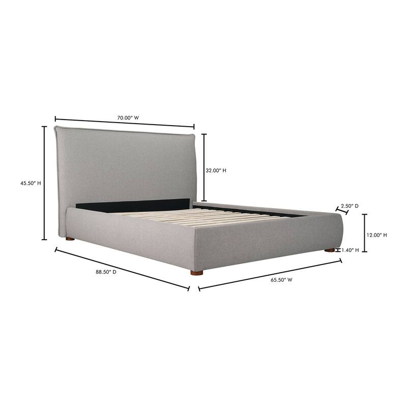 Aurelle Home Modern Upholstered Platform Bed