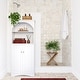 preview thumbnail 4 of 4, RiverRidge Bristol Arched Tall Bathroom Storage Linen Cabinet and Organizer with Open Bathroom Shelves - White