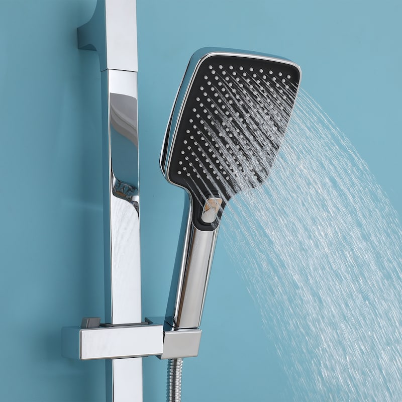 Wall Mounted Tub & Shower Faucet With Handshower Head And Rough in-Valve