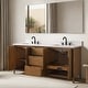 preview thumbnail 23 of 72, Vanity Art Lucerne Freestanding Bathroom Vanity with Stone Top, Hidden Power Station, Hair Dryer Holder, USB Charging Shelf