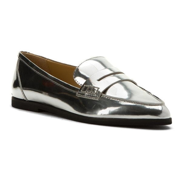 Michael Michael Kors Womens Connor Leather Almond Toe Loafers