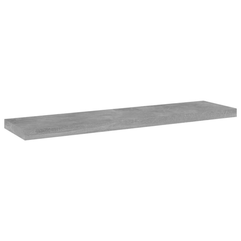 vidaXL Bookshelf Boards 8 pcs Concrete Gray 15.7"x3.9"x0.6" Chipboard