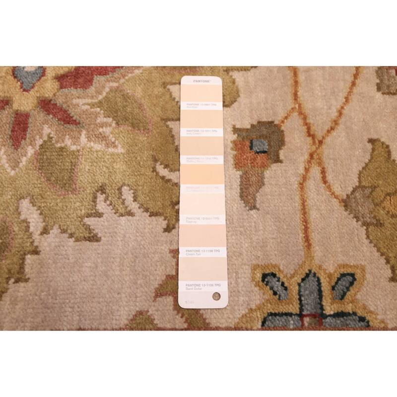 ECARPETGALLERY Hand-knotted Jules Serapi Beige, Ivory Wool Rug - 8'11 x 11'10