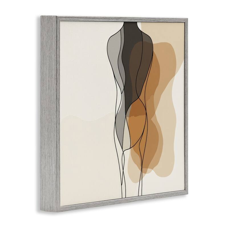 Stupell Earthy Neutrals Pattern Framed Giclee Art Design By LSR Creative Studio