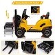 preview thumbnail 10 of 24, 12V Kids Ride on Forklift Car, Toddles Electric Construction Car with Remote Control