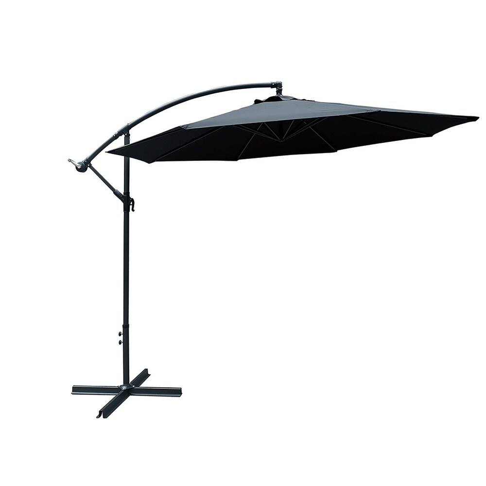 Liveditor10ft Cantilever Umbrella Black Dailymail