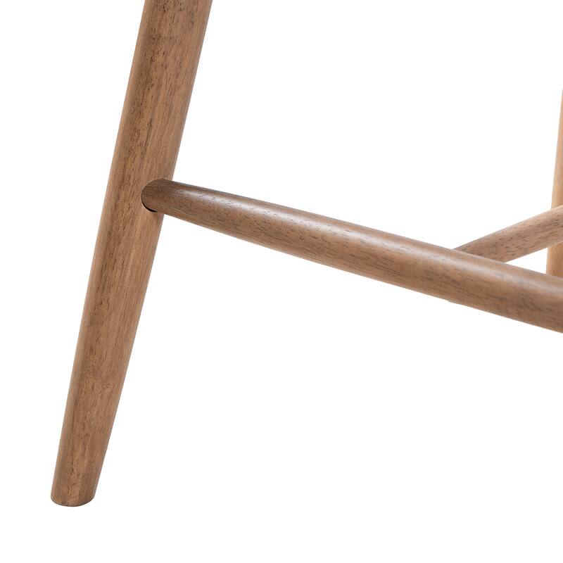 Christopher Knight Home - Monteria Modern Upholstered Bar Stool with Padded Seat & Curved Backrest, Set of 2 - 22.83"W