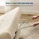 preview thumbnail 4 of 28, 3-in-1 Convertible Sleeper Sofa Bed with Pull-Out Bed, Corduroy Futon, Charging Port & Side Pocket